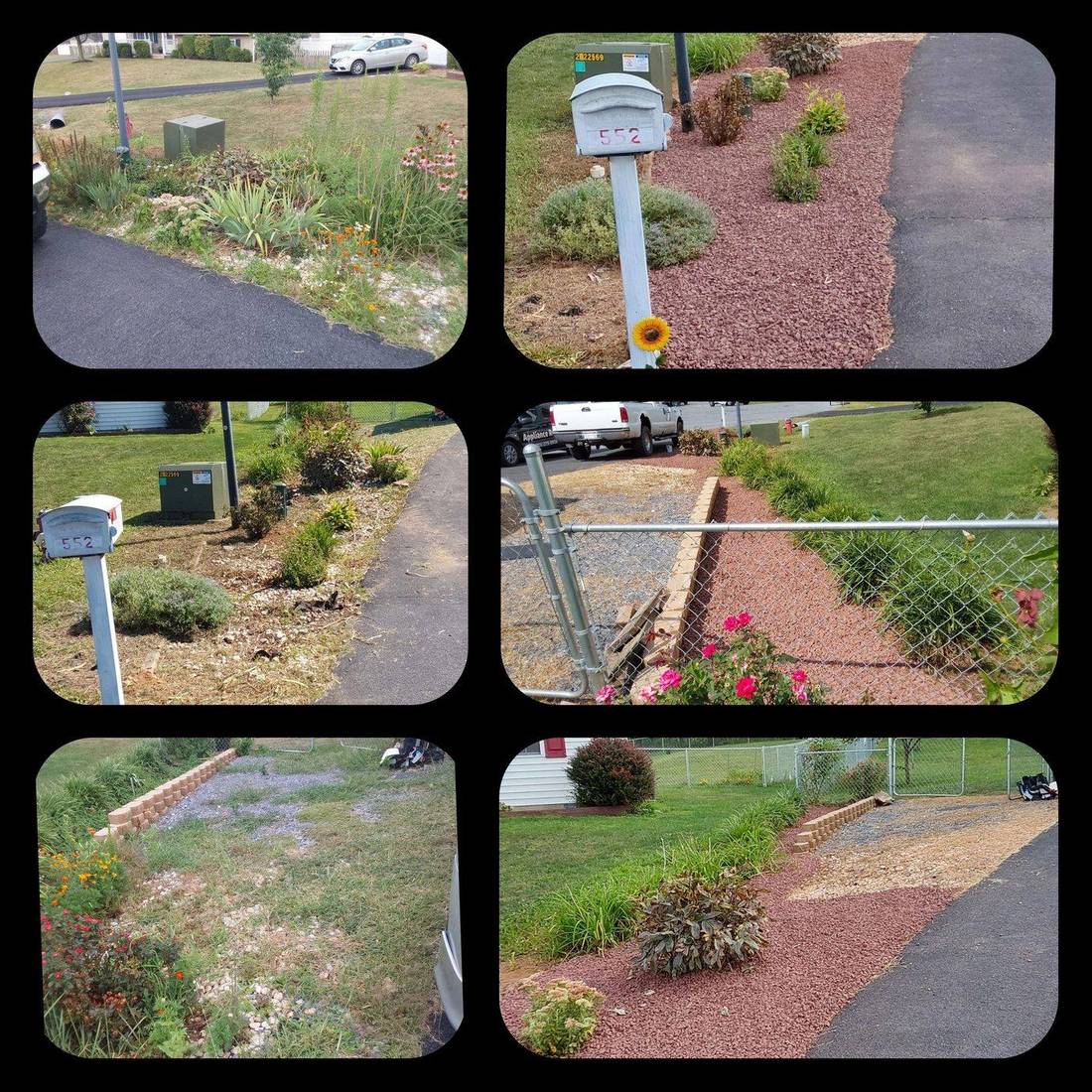 Landscaping work they uploaded to the live site.